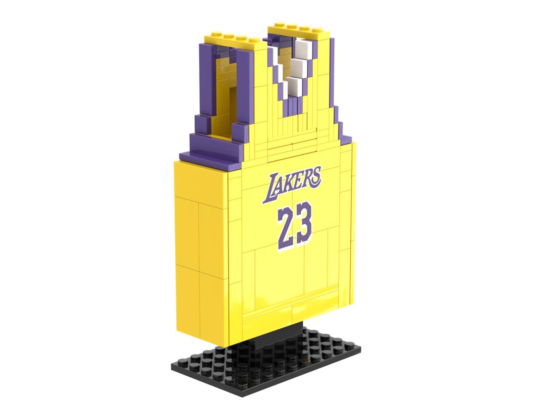 LeBron James #23 Jersey Brick Set - Building Blocks | LA Lakers Fan