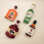 Alcohol Bottle Brick Set - Building Block | Bar Decor