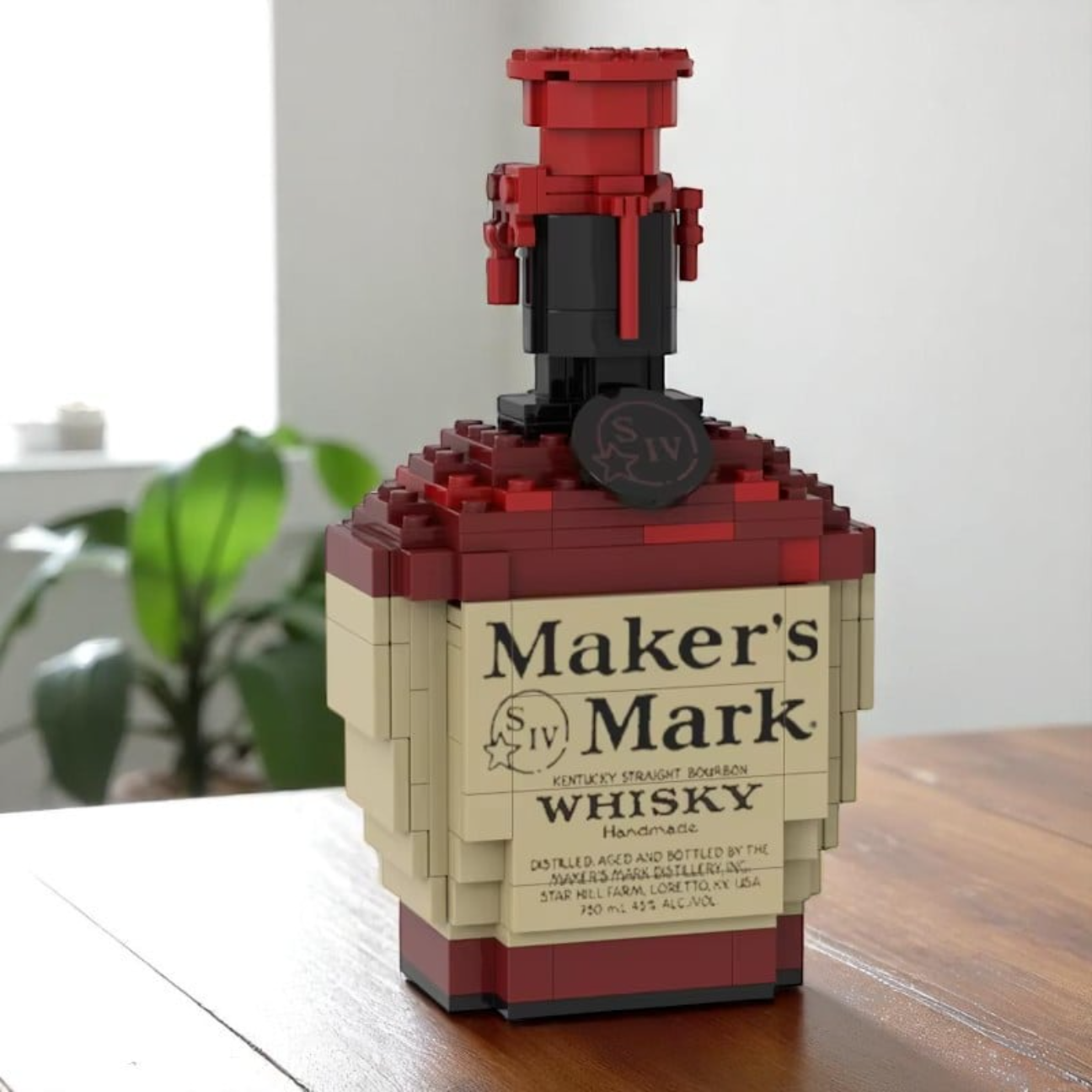Alcohol Bottle Brick Set - Building Block | Bar Decor