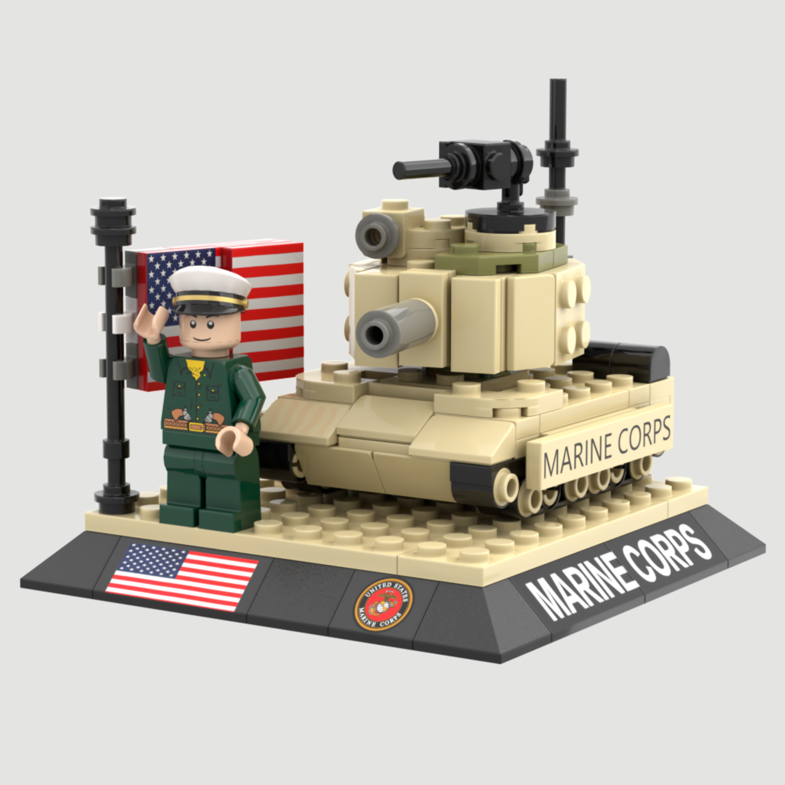 Army Military Tribute Brick Set - Building Blocks | Room Decor
