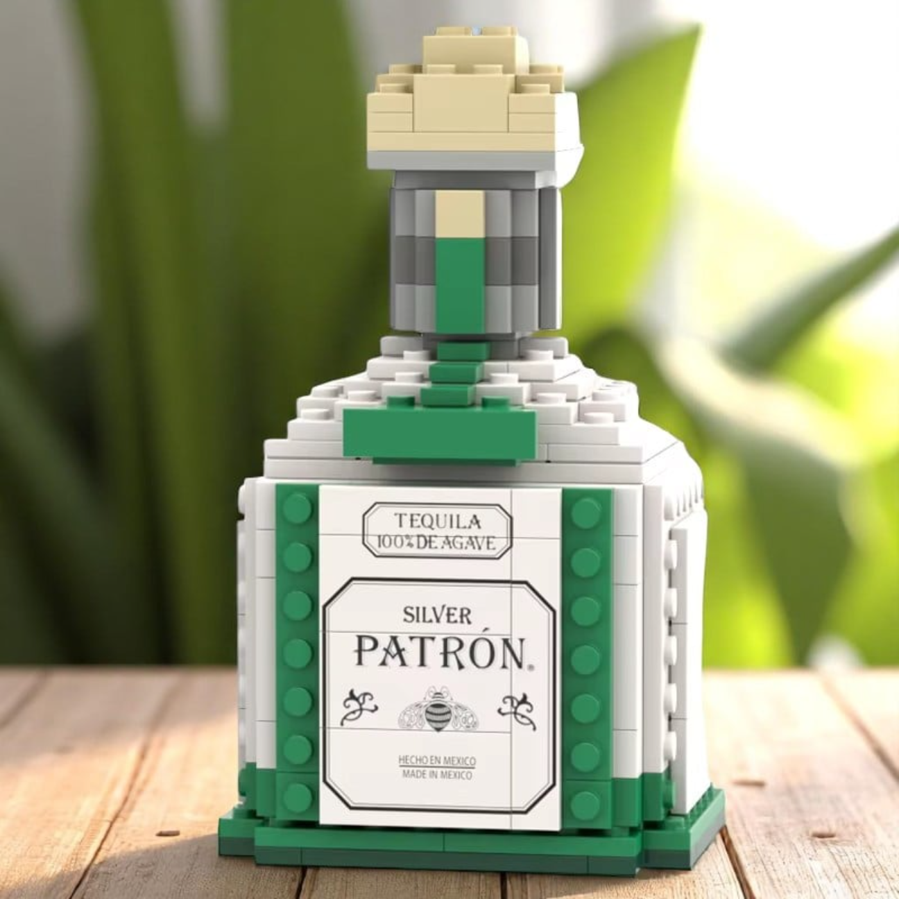 Alcohol Bottle Brick Set - Building Block | Bar Decor
