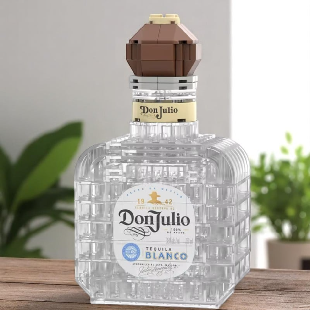 Alcohol Bottle Brick Set - Building Block | Bar Decor