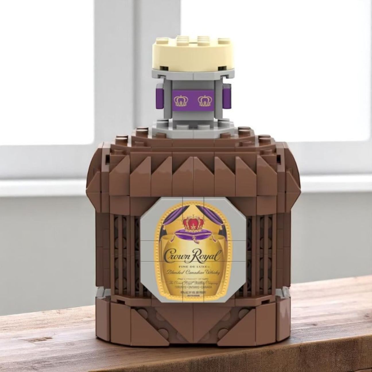Alcohol Bottle Brick Set - Building Block | Bar Decor